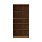 Alera® Valencia Series Bookcase, 5-Shelf, 31-3/4"W, Modern Walnut