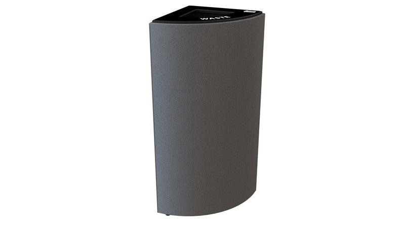 CleanRiver Moon Unit Plastic Trash Can, 18 Gallon, Gray (IMCT-1-W-GY)