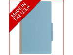 Medical Arts Press Pressboard Classification Folder, 1 Divider, 2" Expansion, Legal Size, Blue, 10/Box (DV-T52-14-3BLU)