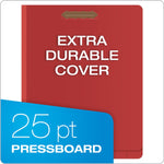 Pendaflex Heavy Duty Pressboard Classification Folder, 2-Dividers, 2 1/2" Expansion, Letter Size, Red, 10/Box (H1250R)