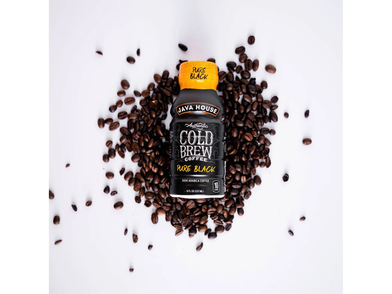 Java House Pure Black Cold Brew Coffee, 8 fl. oz., 24/Carton (FC109080)