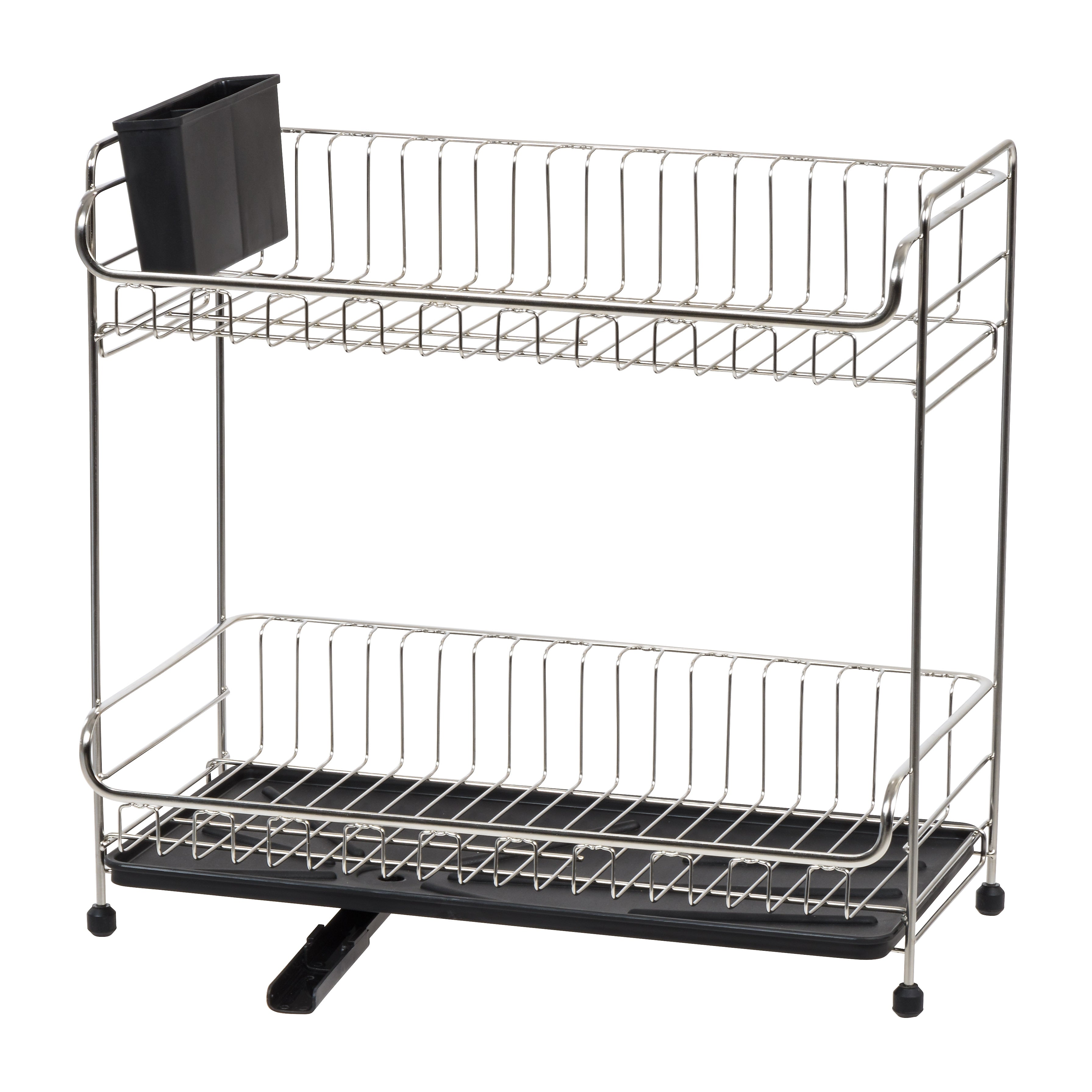 Iris Stainless Steel Dish Rack, Black (586694)
