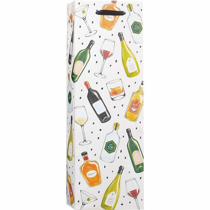 JAM Paper Wine Bottles and Glasses Wine Gift Bags, 3/Pack (52622309939)