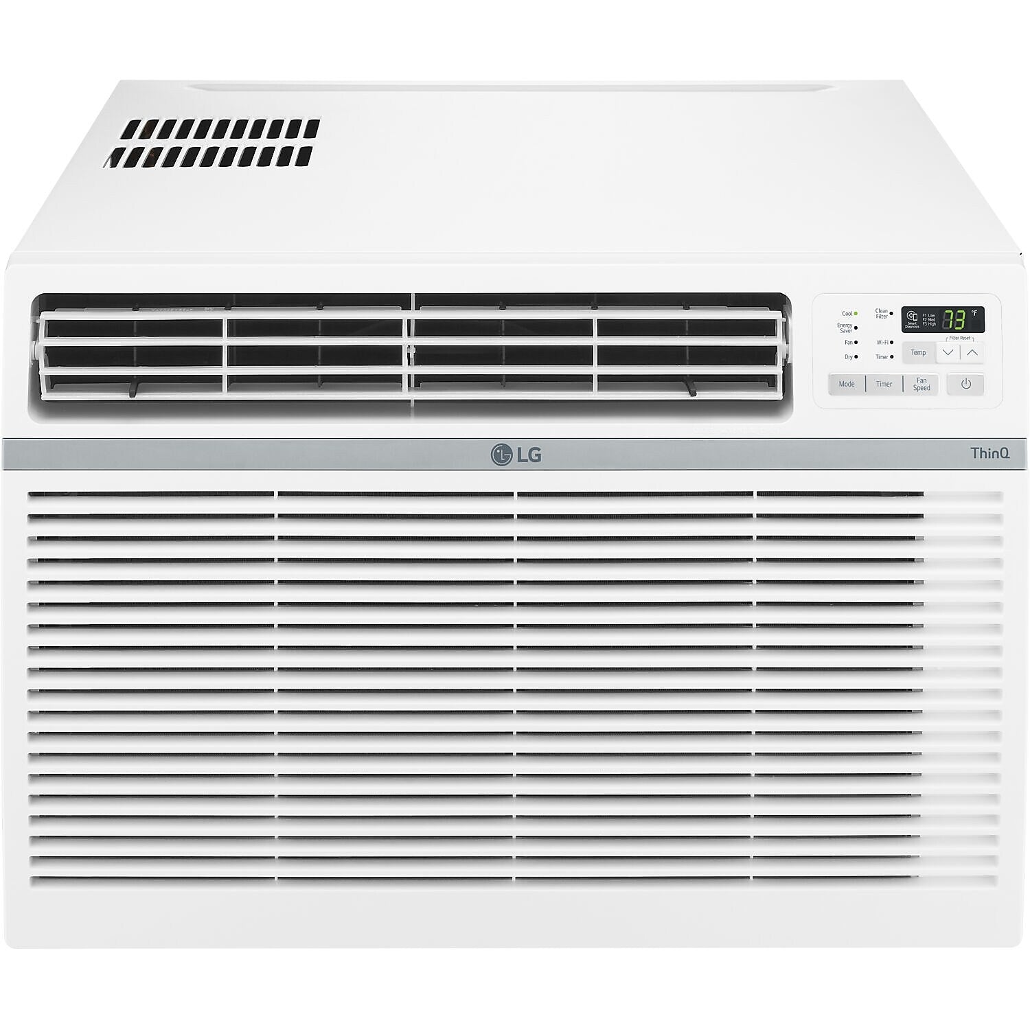 LG 230-Volt 18,000 BTU Window Smart Air Conditioner with Remote, WiFi Enabled, White (LW1821ERSM)