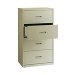 Hirsh Industries® Lateral File Cabinet, 4 Letter/Legal/A4-Size File Drawers, Putty, 30 x 18.62 x 52.5