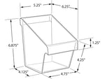 Azar 24" x 24" Pegboard 12 Small Bucket Accessory Organizer Kit, Blue, Each (700617-BLU)