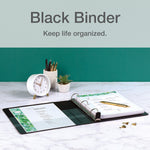 Cardinal Premier ClearVue 1" 3-Ring Non-View Binders, D-Ring, Black (10301)