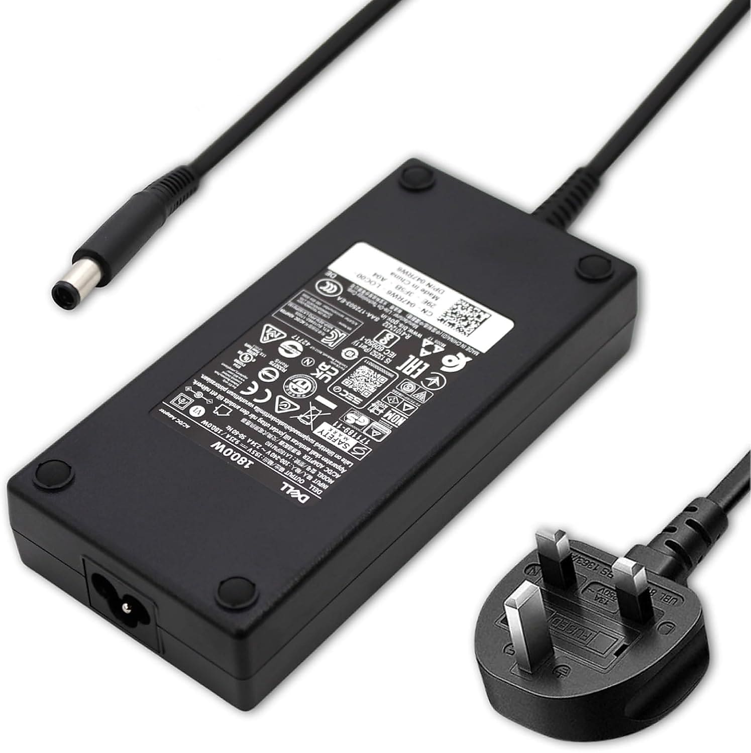 Dell 180W Power Adapter for Alienware Notebooks & Precision Mobile Workstations, Black (074X5J)
