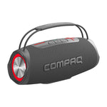 Compaq Wireless Bluetooth Portable Speaker, Water Resistant, Gray (CMQ35W)