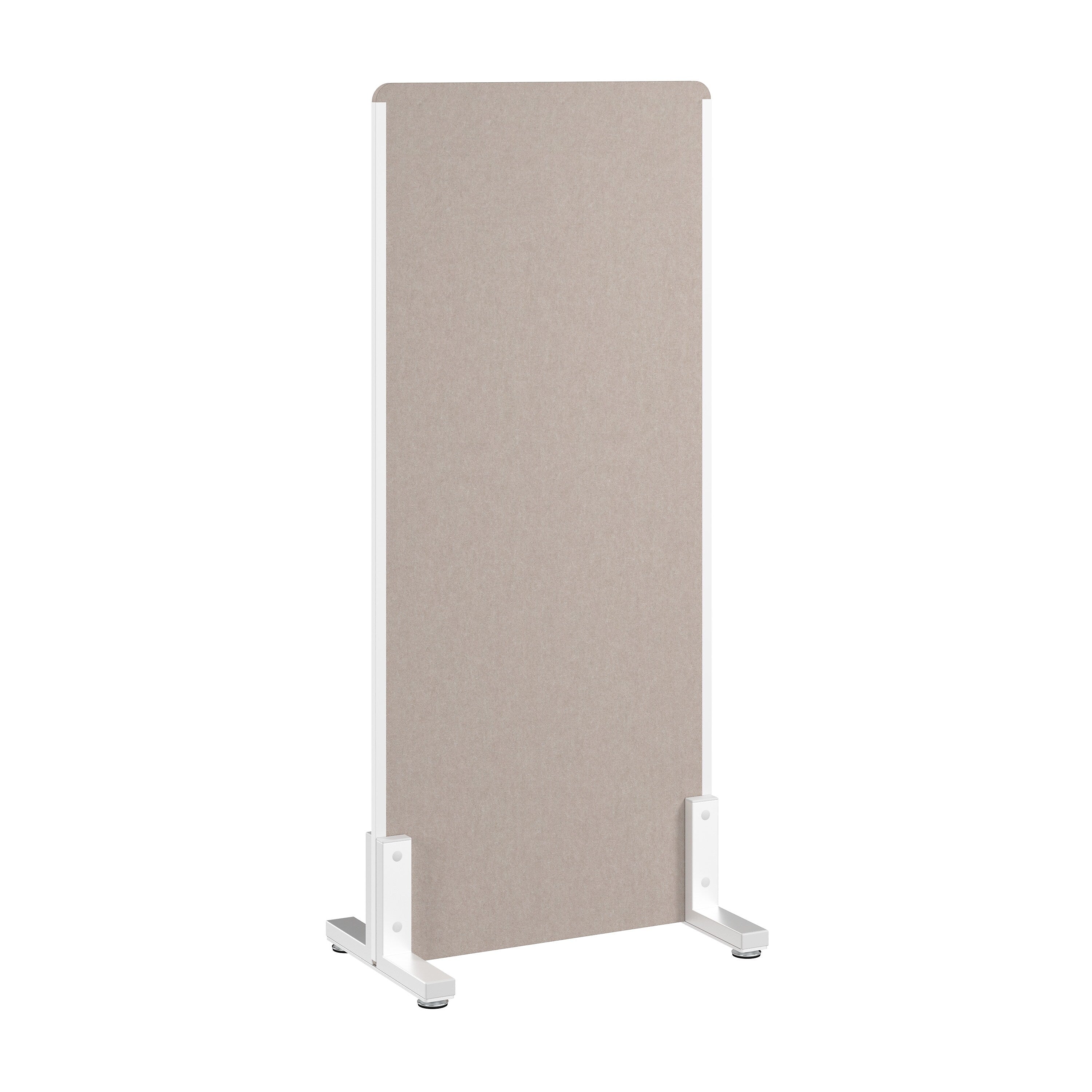 Bush Business Furniture Fabric Freestanding Privacy Panel, 55"H x 24"W, Warm Beige (PSP224WB-03)
