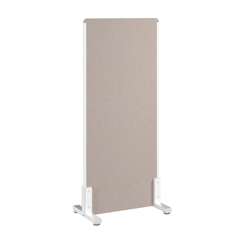 Bush Business Furniture Fabric Freestanding Privacy Panel, 55"H x 24"W, Warm Beige (PSP224WB-03)