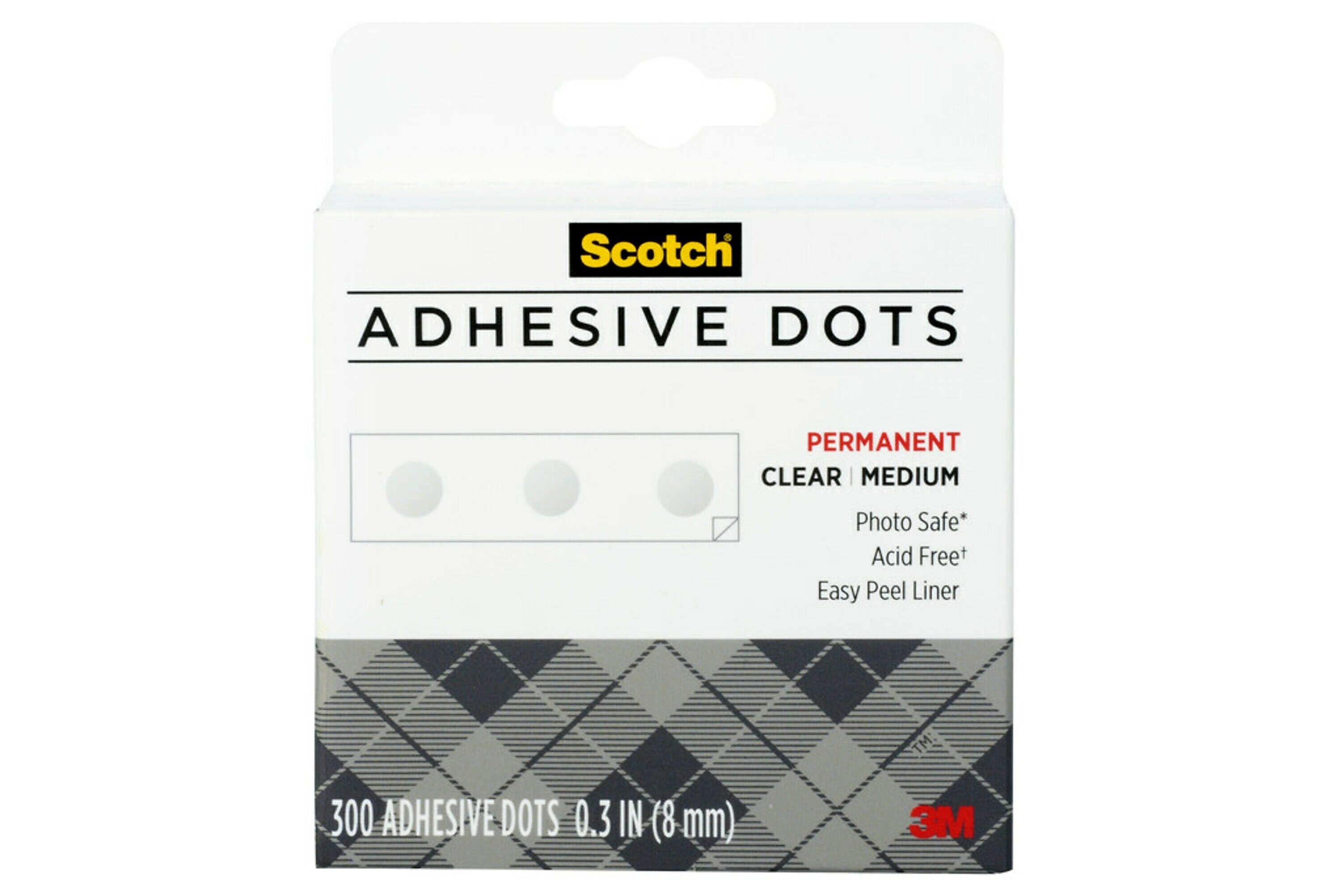 Scotch Medium Mounting Adhesive Dots, 300-Pack (010-300M)