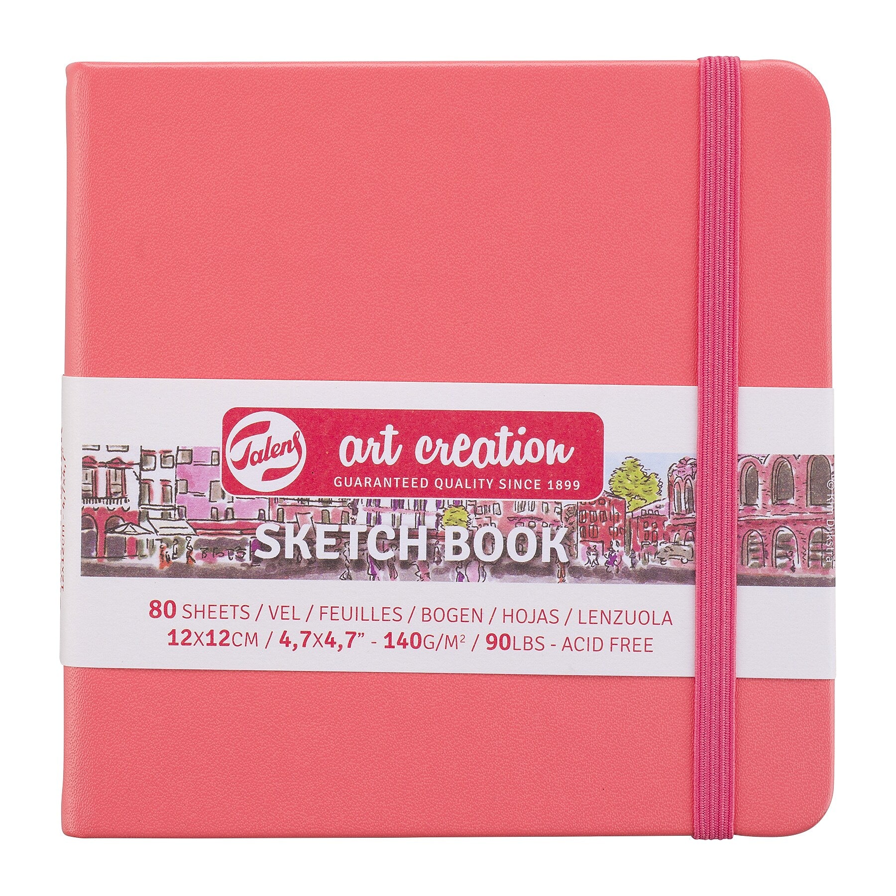 Talens Art Creation 4.7" x 4.7" Sketch Book, 80 Sheets/Book, 5/Bundle (TLN9314314M-5)