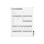 Ghent Harmony Patient Room Glass Dry-Erase Whiteboard, 3'H x 2'W (GRPHMYRN11P-23)