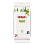 Huggies Natural Care Sensitive Baby Wipes, Unscented, White, 16 Wipes/Pack, 16 Packs/Carton (40706)