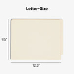 Smead Shelf-Master End Tab File Folder, Straight Cut, Letter Size, Manila, 100/Box (24111)