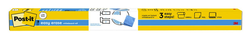 Post-it Easy Erase Plastic Adhesive Dry-Erase Whiteboard, 4' x 3' (FWS4X3)