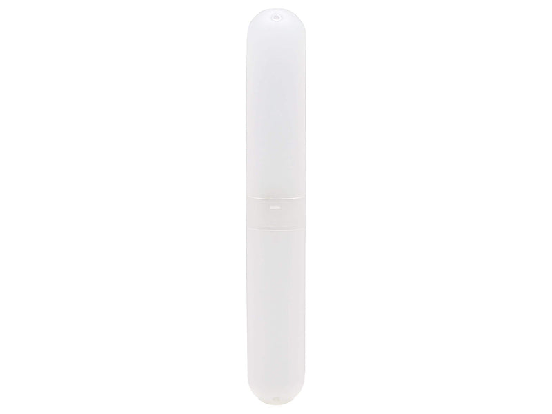 Excello Global Products Plastic Travel Toothbrush Case, White (SPLS-TRVL-0009)