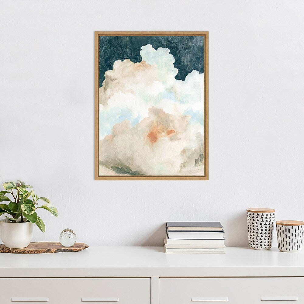 Amanti Art Dark Cumulus Clouds II by Emma Caroline Framed Canvas Wall Art Print, 18" x 24" (A42675376692)