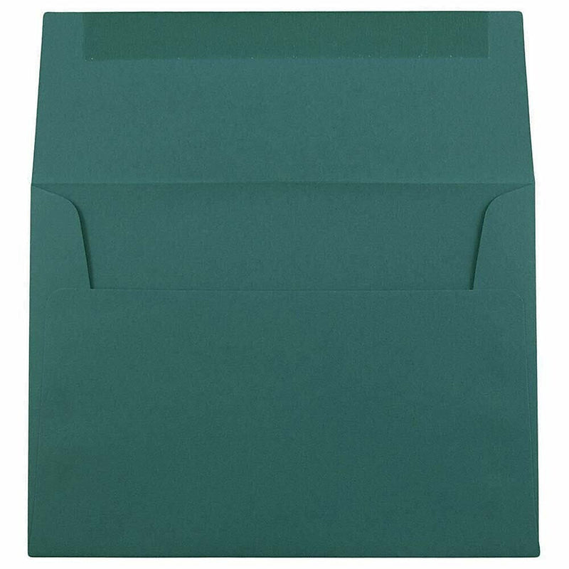 JAM Paper A6 Booklet Envelope 4 3/4" x 6 1/2", Teal Blue, 100/Pack (157462d)