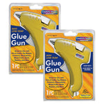 Creativity Street Low-Temp Mini Glue Gun with Glue Sticks, Yellow, 2 Packs/Bundle (CK-3350-2)