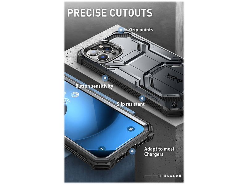 i-Blason ArmorBox Black Rugged Case for iPhone 14 Pro Max (iPhone2022Pro-6.7-Armorbox-SP-Black)