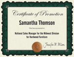 Great Papers Cambridge Certificates, 8.5" x 11", Beige/Green, 10/Pack (2020006)