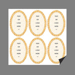 Full Color Magnetic Sign, Oval - Vertical, 6 Pieces
