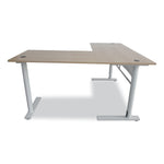 Workspace by Alera® L-Shaped Writing Desk, 59.05" x 59.05" x 29.53", Beigewood/White