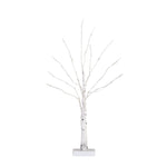 Nearly Natural 2-ft Pre-Lit Artificial White Birch Tree with 60 Warm White LED Lights (T4906)