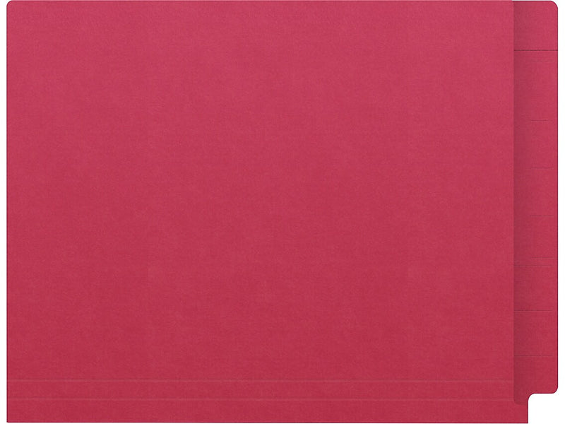 Medical Arts Press Kardex Match Reinforced End Tab File Folder, Straight Cut, Letter Size, Red, 100/Box (S-09482-RED)