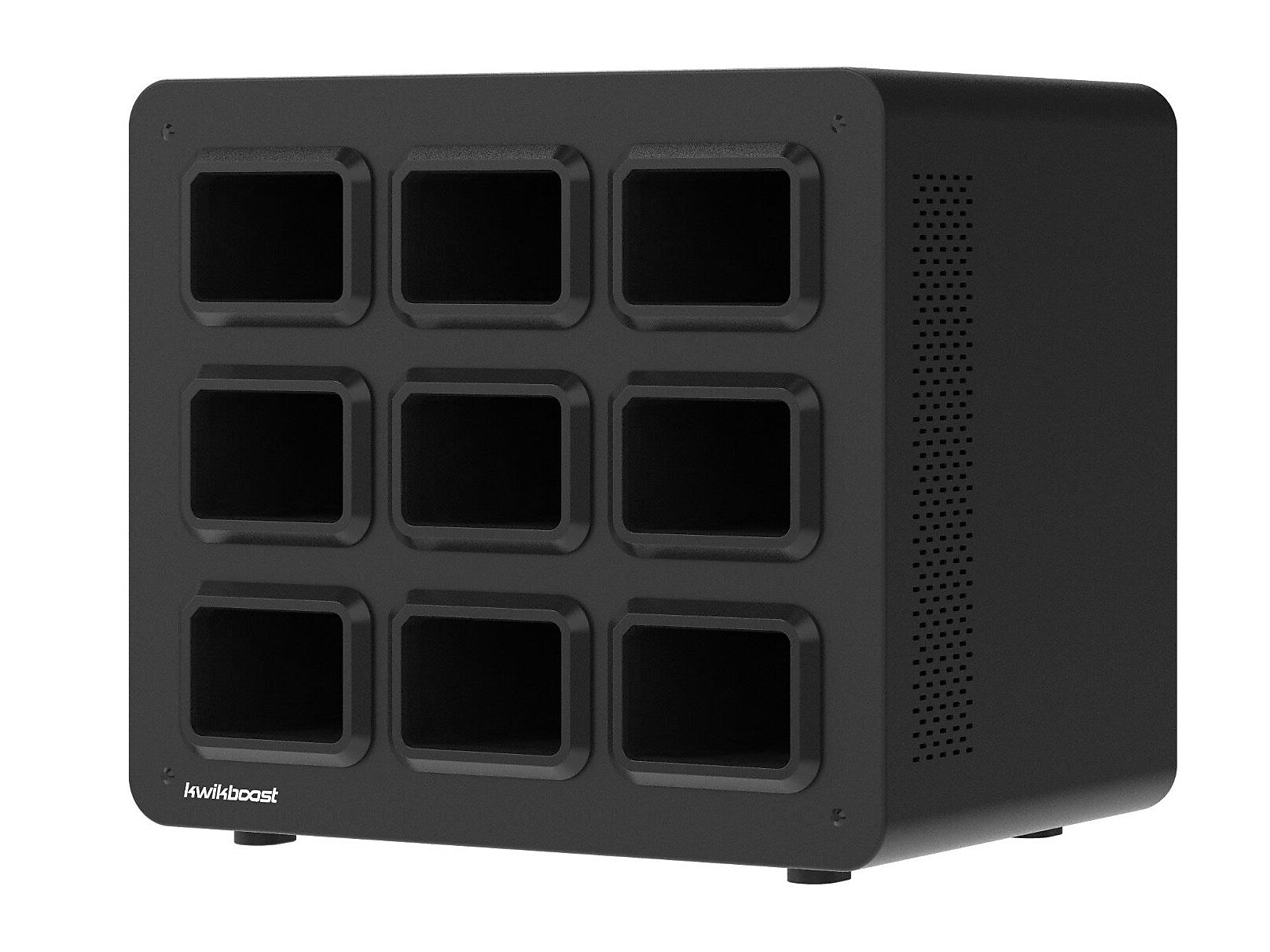 Luxor KwikBoost EdgePower 9-Bay Base Desktop Charging Station, Black (KBEP-BASE9)