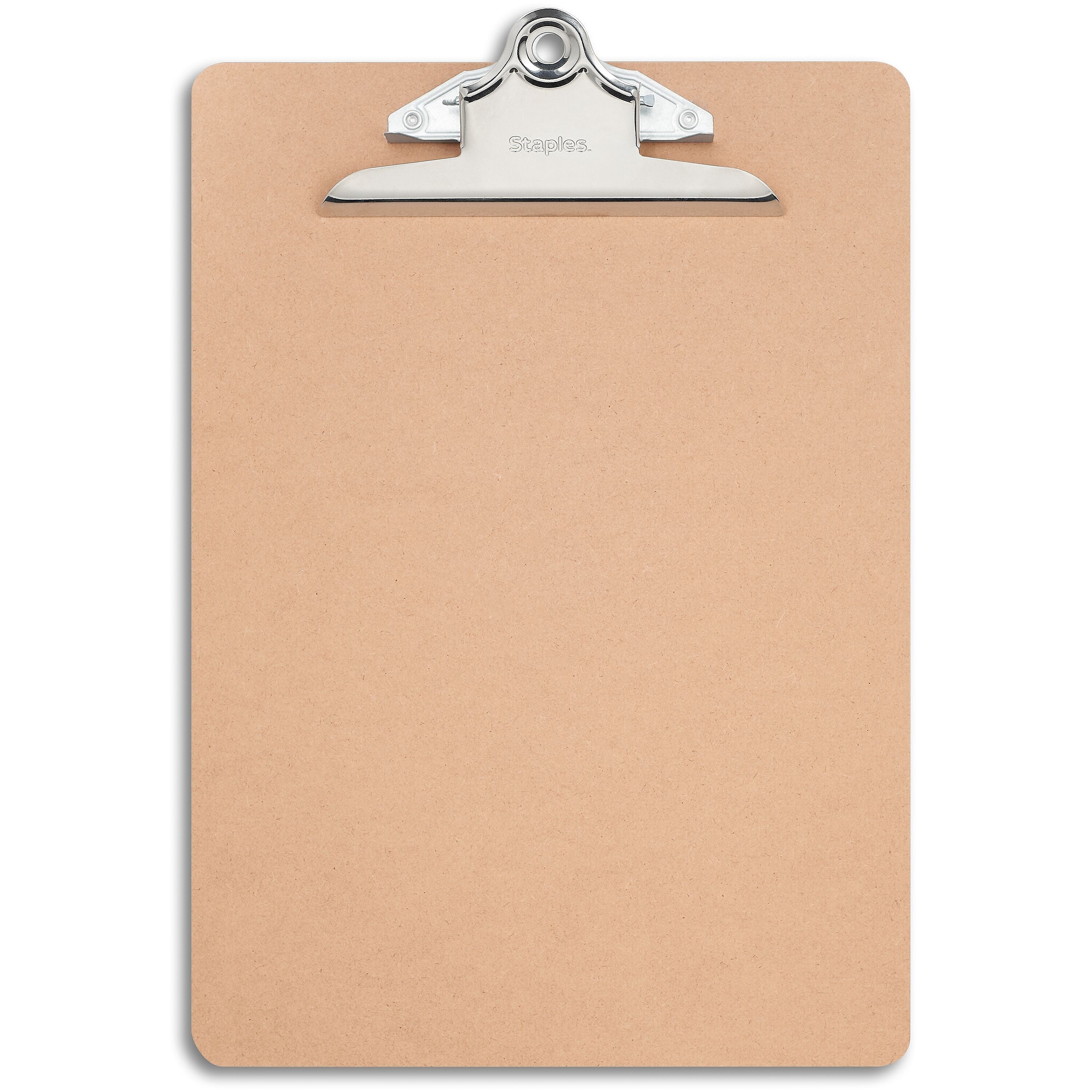 Staples® Hardboard Clipboard, Letter Size, Brown (ST44290)