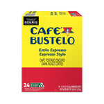 Cafe Bustelo Espresso Coffee, Dark Roast, Keurig® K-Cup® Pods, 24/Box (6106)
