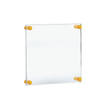 Azar Poster Holder, 15" x 18", Wall Mounted, Gold, Acrylic (105510-GLD)