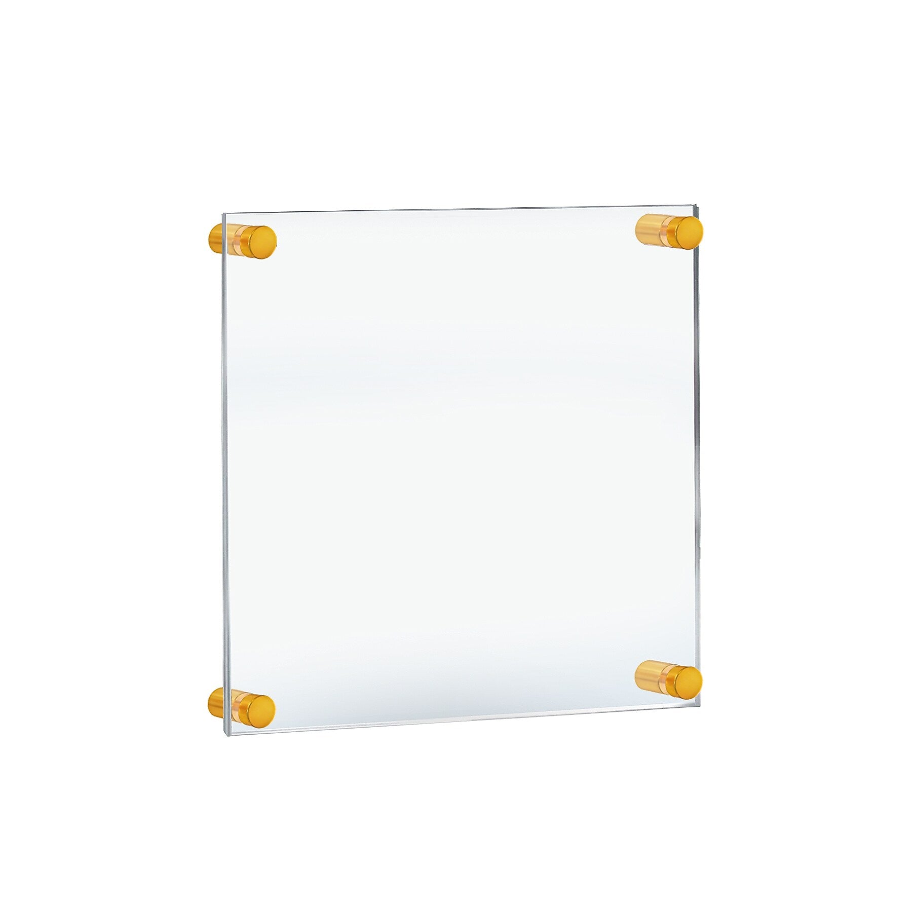 Azar Poster Holder, 15" x 18", Wall Mounted, Gold, Acrylic (105510-GLD)