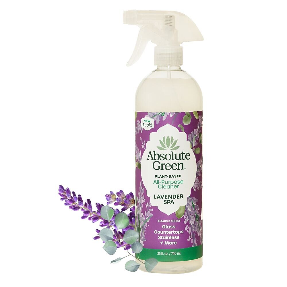 Absolute Green Eco-Friendly All-Purpose Cleaner, Lavender Spa Scent, 25 Fl Oz., 6/Carton (AG27-ST-6)