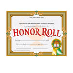 Hayes Brown Border Honor Roll Certificate, 8 1/2" x 11", 30/Pack