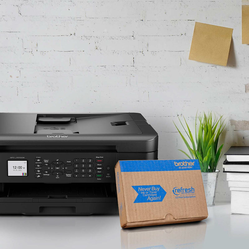 Brother MFC-J1010DW Wireless Color Inkjet Printer, All-In-One, Print, Scan, Copy, Fax (MFCJ1010DW)