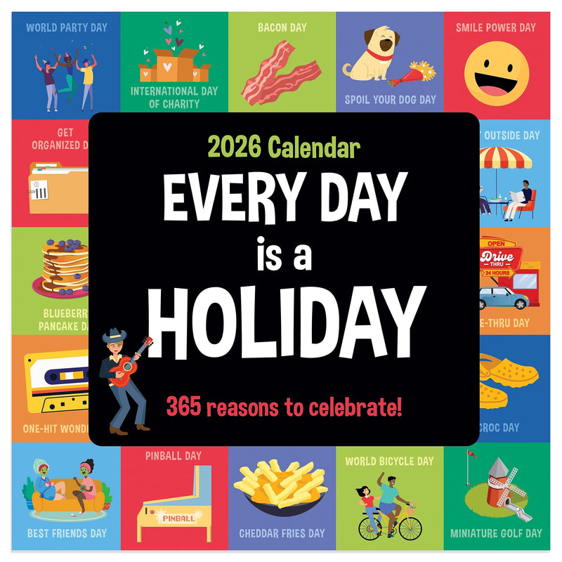 2026 TF Publishing 12" x 17" TF Publishing 7" x 7" Every Day's A Holiday Mini Calendar 26-2103