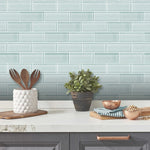 York Wallcoverings Seaglass Subway Peel and Stick StickTiles (TIL4964FLT)