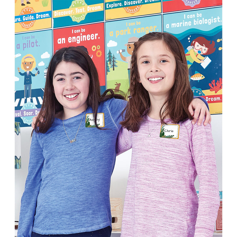 Carson Dellosa Education Grow Together School Name Tags, 3" x 2-1/2", 40/Pack, 6 Packs/Bundle (CD-150088-6)