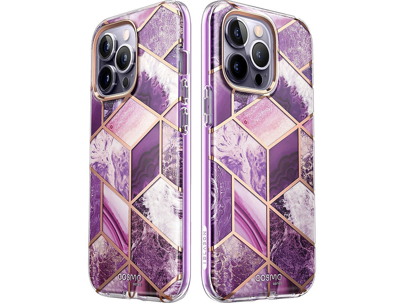 i-Blason Cosmo Marble Purple Case for iPhone 14 Pro Max (iPhone2022Pro-6.7-Cosmo-SP-Ameth)