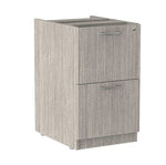 Alera Valencia Full Pedestal File Drawers, 2 Legal/Letter-Size, 15.63" x 20.5" x 28.5", Gray