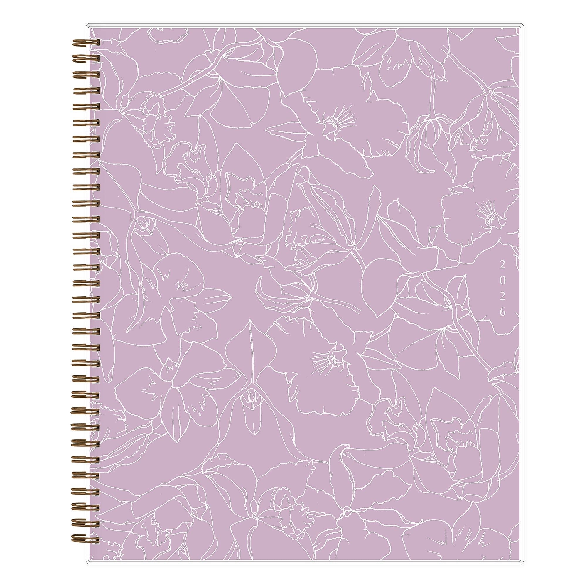 2026 Blue Sky Green Earth Freya Lilac 8.5" x 11" Calendar Year Weekly & Monthly Planner, Plastic Cover (153757)