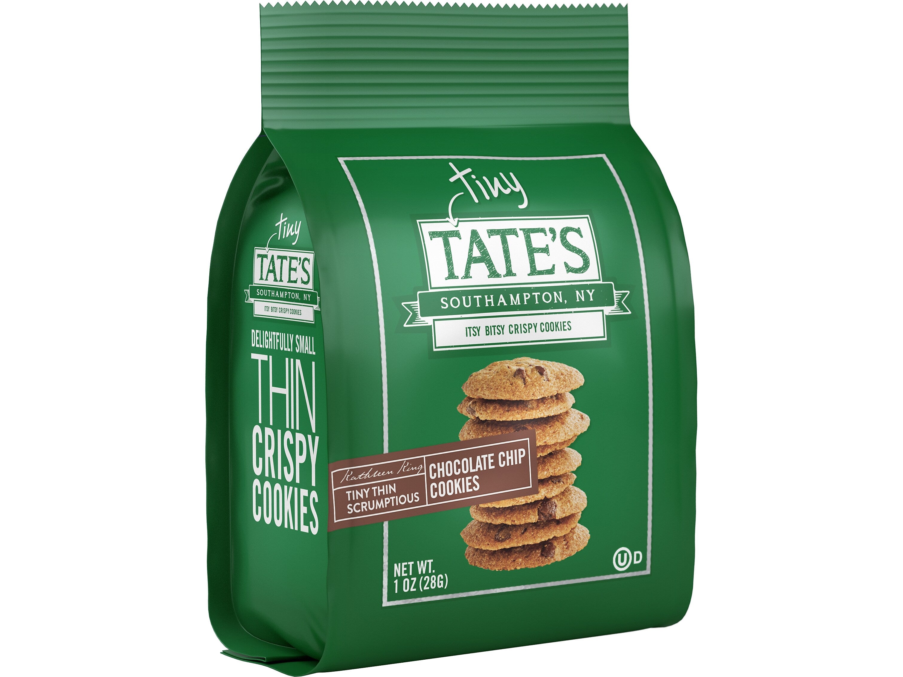 Tates Bake Shop Tiny Tate's Chocolate Chip Cookies, 1 oz., 24/Carton (TBS00164)