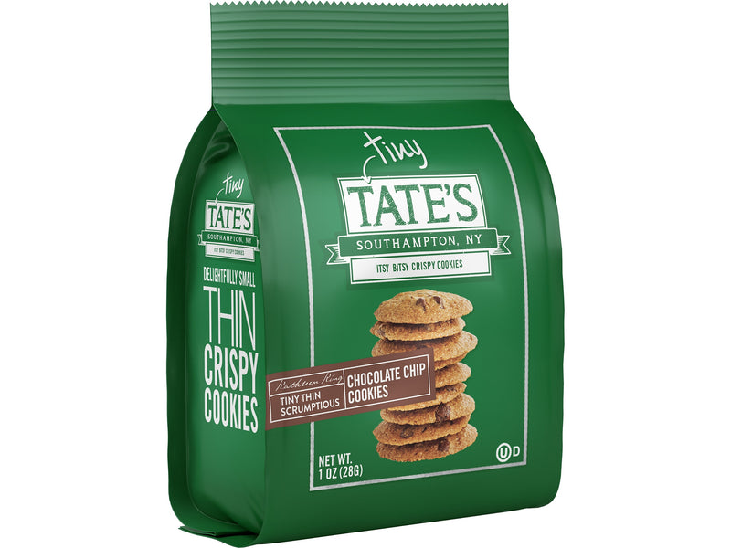 Tates Bake Shop Tiny Tate's Chocolate Chip Cookies, 1 oz., 24/Carton (TBS00164)