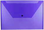 JAM Paper Premium Plastic Document File, 1 Pocket, Legal, Purple, 3/Pack (219S0pux3)