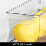 iDESIGN Stackable Plastic Storage Bin, 4" x 14.5"x 4", Clear, 3/Pack (28983M3)