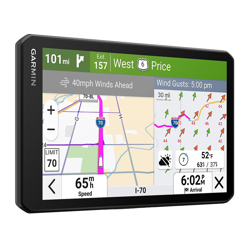 Garmin dezlCam OTR725 7" GPS Truck Navigator with Built-in Dash Cam, Black (010-02927-00)
